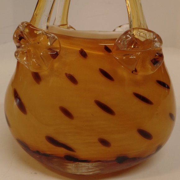 GLASS PURSE-HAND BLOWN VERY ATTRACTIVE-PERFECT CON - Picture 1 of 12